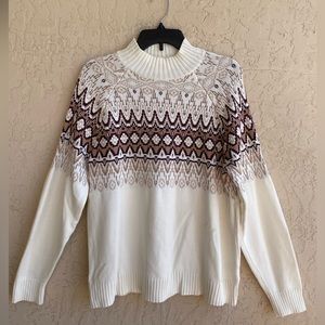 Candace Cameron Bure Neck Sweater Large